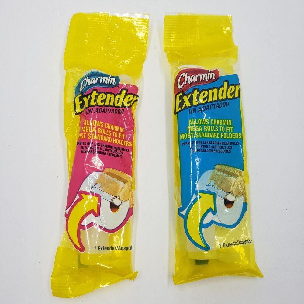 2 Charmin Toilet Paper Extender Adapter Mega Roll Fits Most Standard Holders NEW